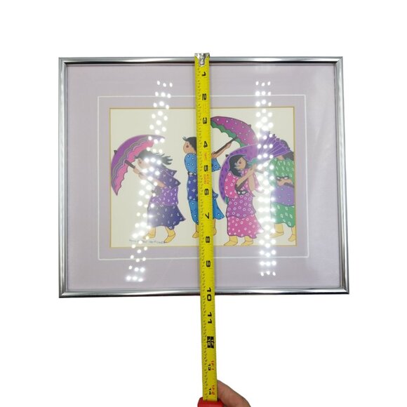 Virginia A. Stroud Framed Matted 1987 "What Happened To The Sun?" Vintage Signed - Picture 8 of 10